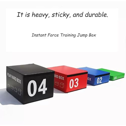 Jumping Training Box Soft Foam Enhanced Box Jumping Set Stackable Box for Home and Gym Can Be Provided Separately Or in Full - size: 90*75*150cm