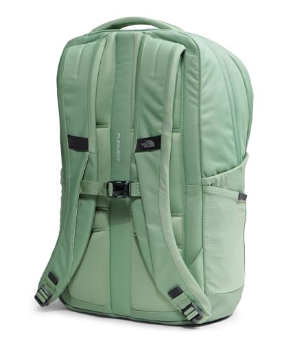 The North Face Lichen Daypack - Everyday Commuter Backpack, Laptop Sleeve, Water Bottle Pockets, Center Front Pouch, Slate Moss/TNF White, One Size - color: Slate Moss/Tnf White