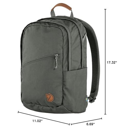 Fjällräven Raven 20 Backpack - Multi-Pocket Organization, Padded Support, Durable Fabric - Commuting, Travel, Basalt