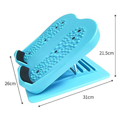 Calf Stretcher Slant Board, Achilles Tendon Stretcher, Adjustable Incline Boards Slant Board Positions Foot Stretch Wedge Board for Hamstring Achilles Leg Muscle Exercise,Blue - color: Blue