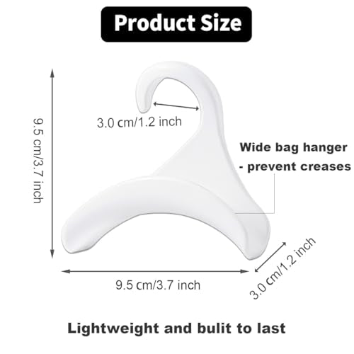 10 Pcs Purse Hanger Hook Purse Organizer Insert Hanger Holder Handbags Backpacks Arch Hook for Closet Home Storage(White) - size: White(10pcs)