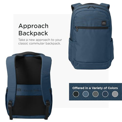 TravisMathew Approach Backpack with Laptop Sleeve, Water-Resistant Everyday Bag for Work, Travel & Hiking, Dusty Blue - color: Dusty Blue