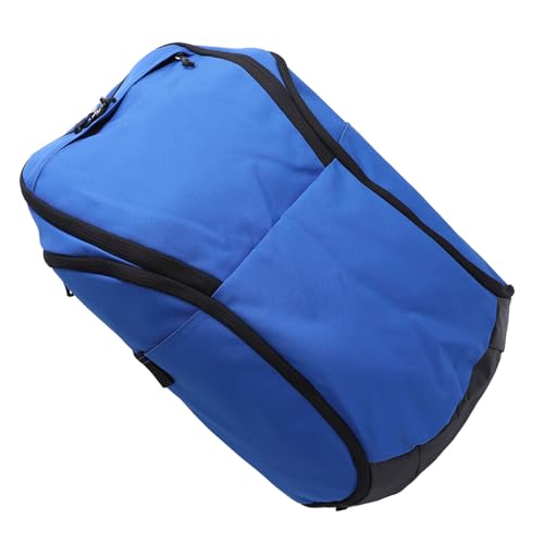 Basketball Backpack with Laptop Compartment and Wet Dry Segregation Water Lightweight Oxford Sports Backpack for Exercise Supplies and Gym - color: Blue