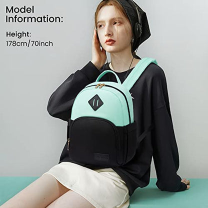 LOVEVOOK Backpack for Women Light Weight Waterproof Backpack Purses Daily Backpack… | Light Weight - color: Black-cyan Blue