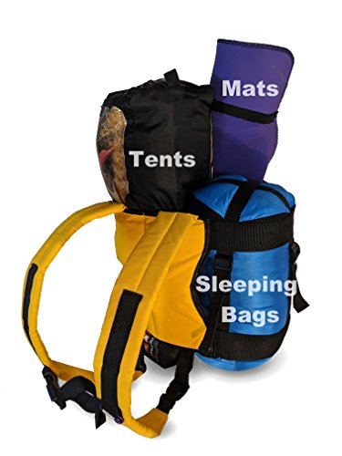 Strap Pack Backpack for Carrying Outdoor Wet Dry Vacuums or Water Coolers (Gold) - color: Gold