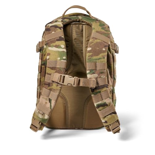 5.11 Tactical Backpack, RUSH 12 2.0 Military Survival Molle Back Pack with Laptop Compartment, Small, 24L, Multicam, Style 56562ABR