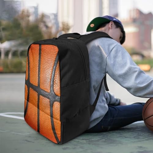 Basketball Backpack With Separate Ball Compartment And Shoes Fit Basketball Volleyball Football - color: Basketball Pattern