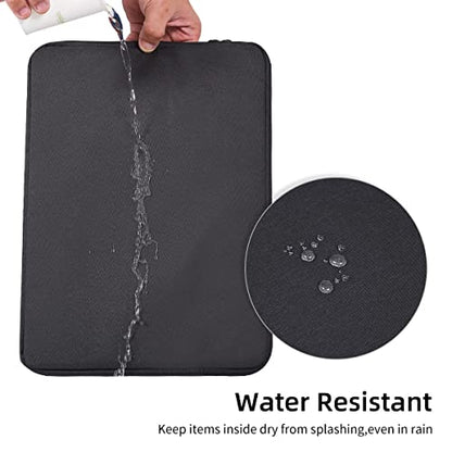 17 inch Laptop Sleeve Case for HP 17 inch Laptop/HP Envy 17 / Pavilion 17, Dell Inspiron 17, Lenovo Ideapad 3, Asus Vivobook 17, Acer Aspire 17.3 Laptops Water-Resistant Notebook Bag - color: Black