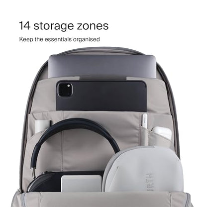 Urth Arkose 20L Modular Camera & Laptop Backpack - Water Resistant, Anti-Theft, Recycled Bag for DSLR, 13-16 Inch Laptop in Ash Grey - color: Ash Grey