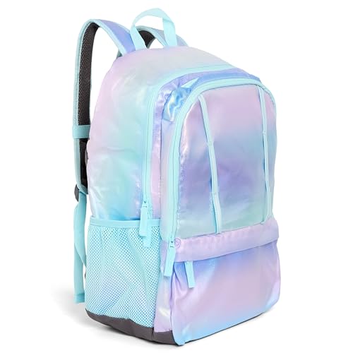 Lands' End Unisex Kids Large ClassMate Lightweight Durable Elementary School Backpack, Pastel Lilac - color: Pastel Lilac