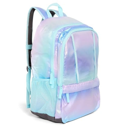 Lands' End Unisex Kids Large ClassMate Lightweight Durable Elementary School Backpack, Pastel Lilac - color: Pastel Lilac