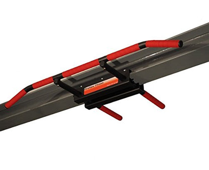 Firstlaw Fitness 600 LBS Weight Limit - I-Beam Pull Up Bar - Bent Bar - Grip Tape - color: Red