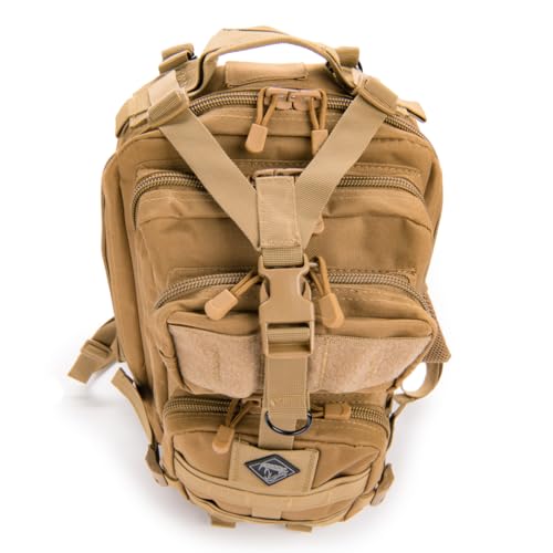 Medium Backpack with Pistol Retention System, Tan - color: Tan