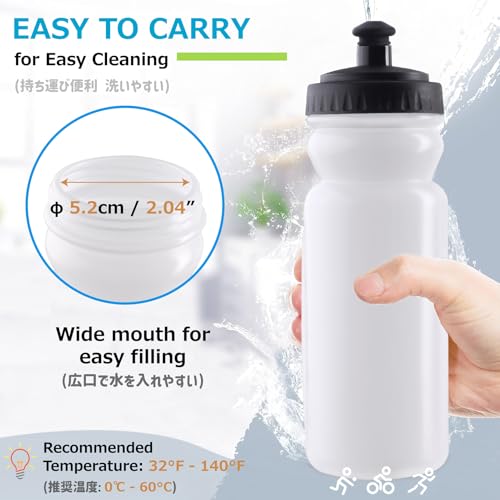 Azarxis TPU Soft Flask Collapsible Water Bottle Running Folding Gel Water Reservoir Handheld for Hydration Pack Hiking Cycling Climbing Jogging Marathon Trail Race - color: #06 White - 600ml - 1-pack