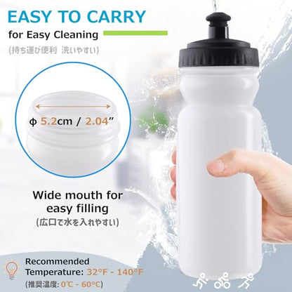 Azarxis TPU Soft Flask Collapsible Water Bottle Running Folding Gel Water Reservoir Handheld for Hydration Pack Hiking Cycling Climbing Jogging Marathon Trail Race - color: #06 White - 600ml - 1-pack
