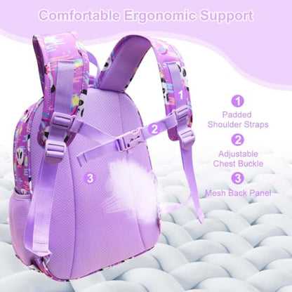 RHCPFOVR Kids Backpack for Girls - Girls Backpack 3-8 Ages Panda for Kids 15 Inch School Bookbag for Kindergarten Elementary School Bookbag for Girl 1st 2nd Grade - style: Panda
