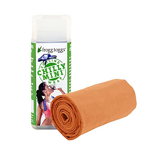 FROGG TOGGS Chilly Mini Cooling Neck Towel, 29" x 3" - color: High Vis Orange