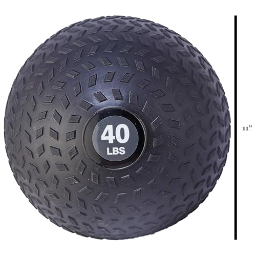 Fitvids Slam Medicine Wall Balls Workout Exercise Fitness Weighted Balls for Cross Training, Strength and Conditioning Exercises, Cardio and Core Workouts - style: 40 Pounds