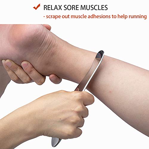 Gua Sha Tools, Stainless Steel Scraping Massage Tool, IASTM Tools, Myofascial Scraping Tools to Physical Therapy, Scar Tissue and Soft Tissue (A)