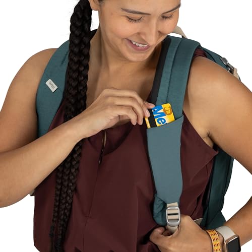 Osprey Arcane Small Day Commuter Backpack - Lightweight Everyday Bag with Laptop Sleeve, Nirvana Blue Heather - color: Nirvana Blue Heather