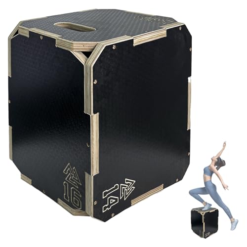 Workout Box 3-in-1 Box Jumps Wooden Jump Box Gym Suitable for Home Workouts and Gym