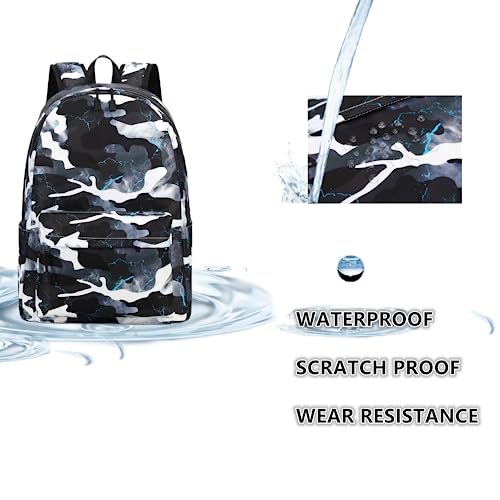 Lmwzh Backpack For Boys Elementary School Bags Kids Bookbag Waterproof Lightweight Durable(A-Black) - color: A-black