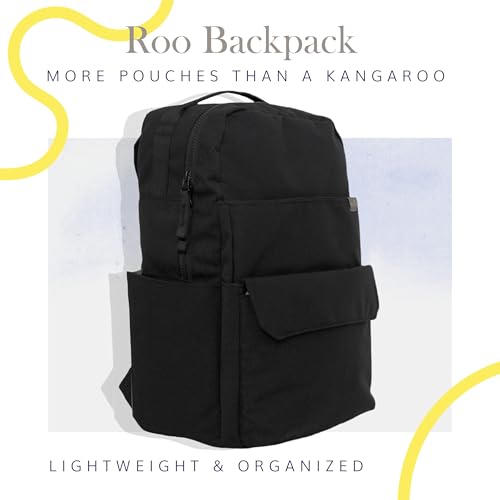 RED ROVR Roo Lightweight 1 LB Diaper Bag Backpack | 11 organizational pockets| Durable & Water-Resistant (Black) - color: Black