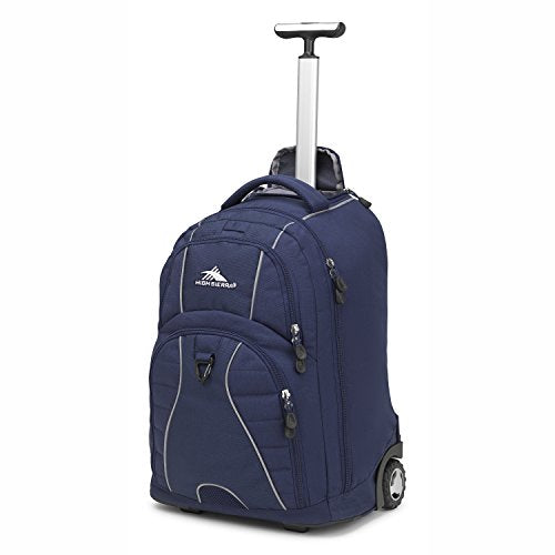 High Sierra Freewheel Wheeled Laptop Backpack, True Navy, 20.5 x 13.5 x 8-Inch - color: True Navy