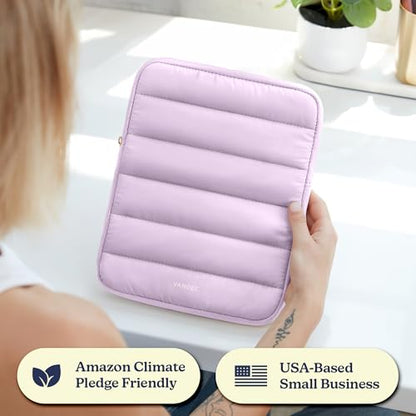 Vandel Puffy iPad Sleeve 11 Inch, Tablet Sleeve, iPad Bag, Tablet Pouch - color: i. Lilac, size: 9-11 Inch