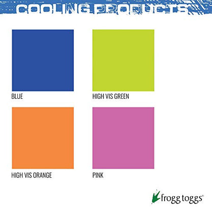 FROGG TOGGS Chilly Mini Cooling Neck Towel, 29" x 3" - color: High Vis Green: 6-pack