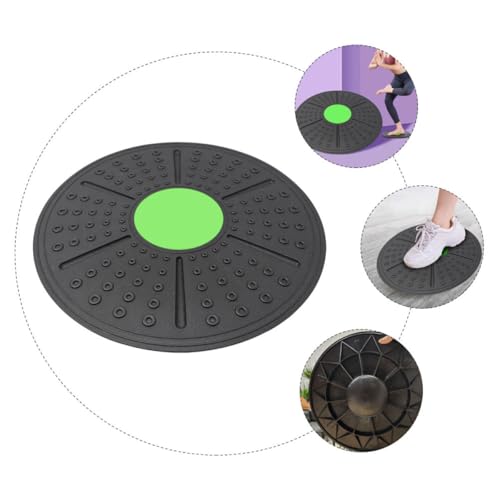 VILLCASE Balance Training Board Fitness Balance Exercise Board with Non-slip Surface Green Indoor Yoga for Home Workout and Physical Therapy