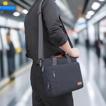 KIZUNA Laptop Bag Case 13.3 Inch Computer Shoulder Sleeve Briefcase For 14" MacBook Pro M3 2023/M2 M1 Max /13.6" New MacBook Air M2/14 Yoga Slim 7x/14.5" XPS 14/Latitude 5450,Dark Grey - color: Dark Grey, size: 13-13.3 Inch