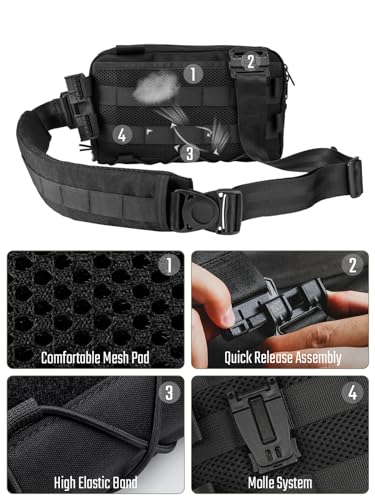 TACTICAL_GEEK Cache L3C EDC Sling Bag Chest, Lightweight Shoulder Daypack, Travel Hiking Concealed Carry, Crossbody Bag, Tactical Backpack, Hiking Ambidextrous Strap (1000D-Black) - color: L3c-black