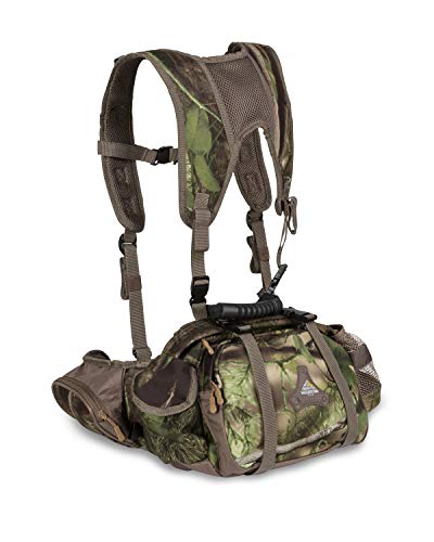 North Mountain Gear Camouflage Premium Harness Pack Lightweight Waterproof Military Hunting Climbing Camping Backpack Woodland Green Full Harness Pack
