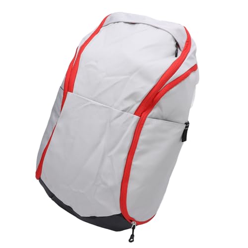 Basketball Backpack, Large Capacity Backpack with Laptop Compartment Dry Segregation Lightweight Sports Backpack for Exercise Ball Compartment - color: Grey White