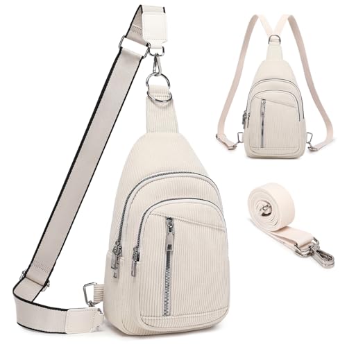 MYHOZEE Small Diaper Bag Crossbody Sling Purse for Women - 2 in 1 Leather Backpack with 2 Straps for Short Trips Work Daily | Mini diaper bag - color: F186dxr-off-white