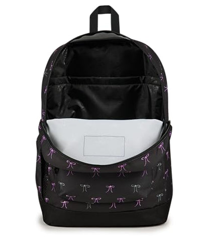 JanSport Cross Town Plus Backpack - Large Main Compartment, Side Water Bottle Pocket, 15-Inch Padded Laptop Sleeve - Bad Bows - color: Bad Bows
