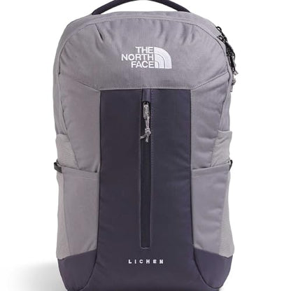 The North Face Lichen Daypack - Everyday Commuter Backpack, Laptop Sleeve, Water Bottle Pockets, Center Front Pouch, Transcendent Grey/Endless Dusk, One Size - color: Transcendent Grey/Endless Dusk