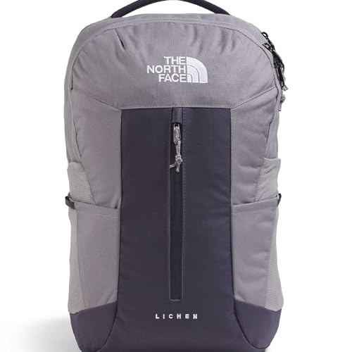 The North Face Lichen Daypack - Everyday Commuter Backpack, Laptop Sleeve, Water Bottle Pockets, Center Front Pouch, Transcendent Grey/Endless Dusk, One Size - color: Transcendent Grey/Endless Dusk