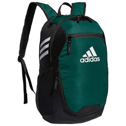 adidas Stadium 4 Soccer Backpack – Team Sports Bag with Ball Pocket, 36L - color: Dark Green/3.0