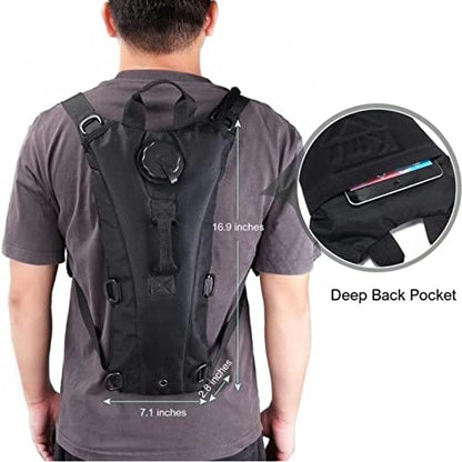 Water Backpack Hydration Backpack with Bladder Lightweight & Waterproof Hydration Pack for Hiking, Cycling, Running,Climbing Outdoorer ,Gift for dad - color: Black