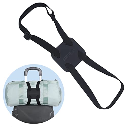 Luggage Straps，Luggage Straps for Suitcases Add a Bag Easy to Travel Belt for Luggage，Bag Bungee for Luggage，Adjustable Size Luggage Belt (Black) - color: BLACK
