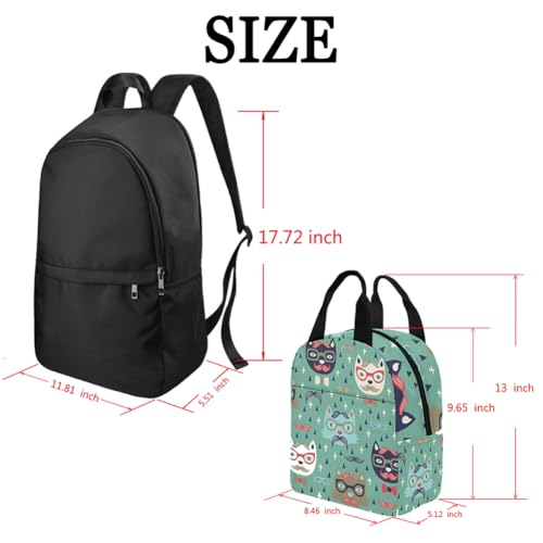 Custom Backpack For Girls, Personalized Backpacks For Girls, Custom Name Backpack, Back to School Custom Schoolbag Set Gifts For Daughter, Granddaughter, Niece - color: A03