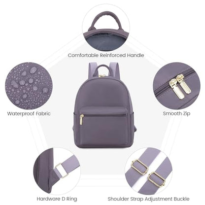 LOVEVOOK Backpack for Women Light Weight Waterproof Backpack Purses Daily Backpack… | Light Weight - color: Purple-grey