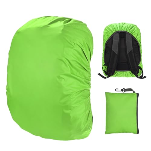 M METERXITY Waterproof Backpack Rain Cover, Waterproof Backpack Cover, Bag Rain Cover with A Carry Pouch for Hiking/Biking/Camping/Outdoor Traveling - color: Grass Green, size: Small(15L-25L)