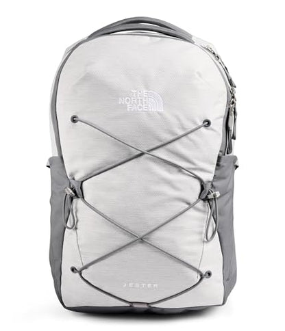 The North Face Women's Jester Everyday Laptop Backpack - Commuter Travel Bag, Laptop Sleeve, Water-Repellent, TNF White Metallic Mélange/Mid Grey-NPF, One Size - color: Tnf White Metallic Mélange/Mid Grey-npf