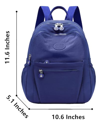 Mini Backpack Purse for Women, Stylish Daypack Shoulder Bag, Small Lightweight Daypack for Work Travle College (A- Dark Blue) - color: A- Dark Blue