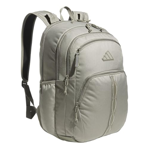adidas Prime 7 Backpack for Laptop, School and Travel, 37L - color: Silver Pebble Grey