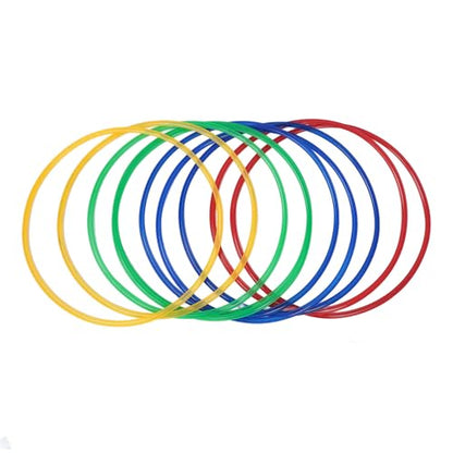 18.9in Sensory Training Hoops for Kids - 10 Rings & Connectors - Improve Balance, Coordination & Creative Thinking