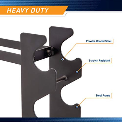 Marcy Weight Storage Organizer Racks for Dumbbells, Kettlebells, Weight Plates - color: Dark Grey Compack DB Rack